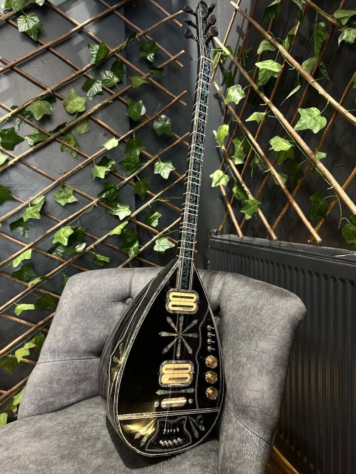 Profesyonel Siyah Elektro Bağlama Nacerman Manyetik (soft case dahil )
