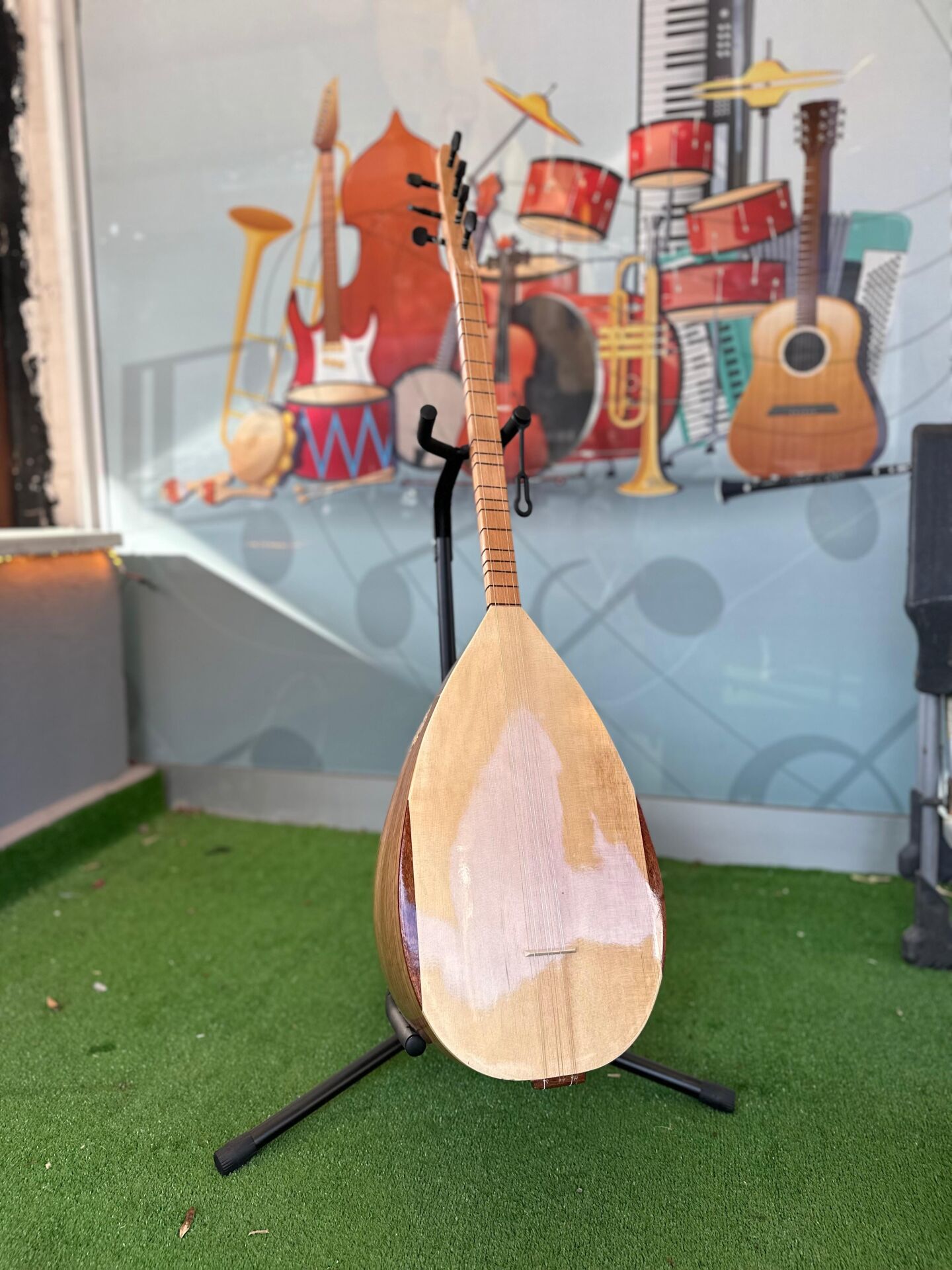 Kısa Sap Bağlama Seti (Kılıf-Yedek Tel-Tezene)