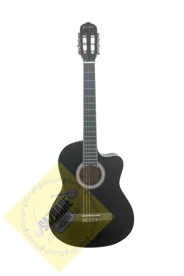 Sap Ayarlı Orta Kalite 4/4 Klasik Gitar Seti Kesik Kasa