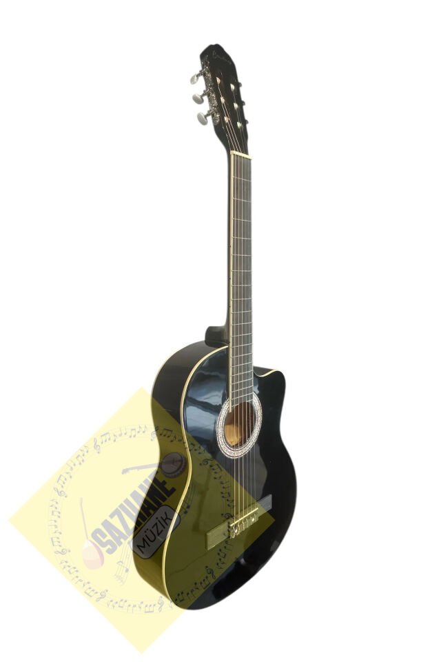 Sap Ayarlı Orta Kalite 4/4 Klasik Gitar Seti Kesik Kasa