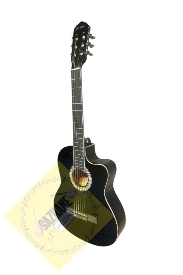 Sap Ayarlı Orta Kalite 4/4 Klasik Gitar Seti Kesik Kasa