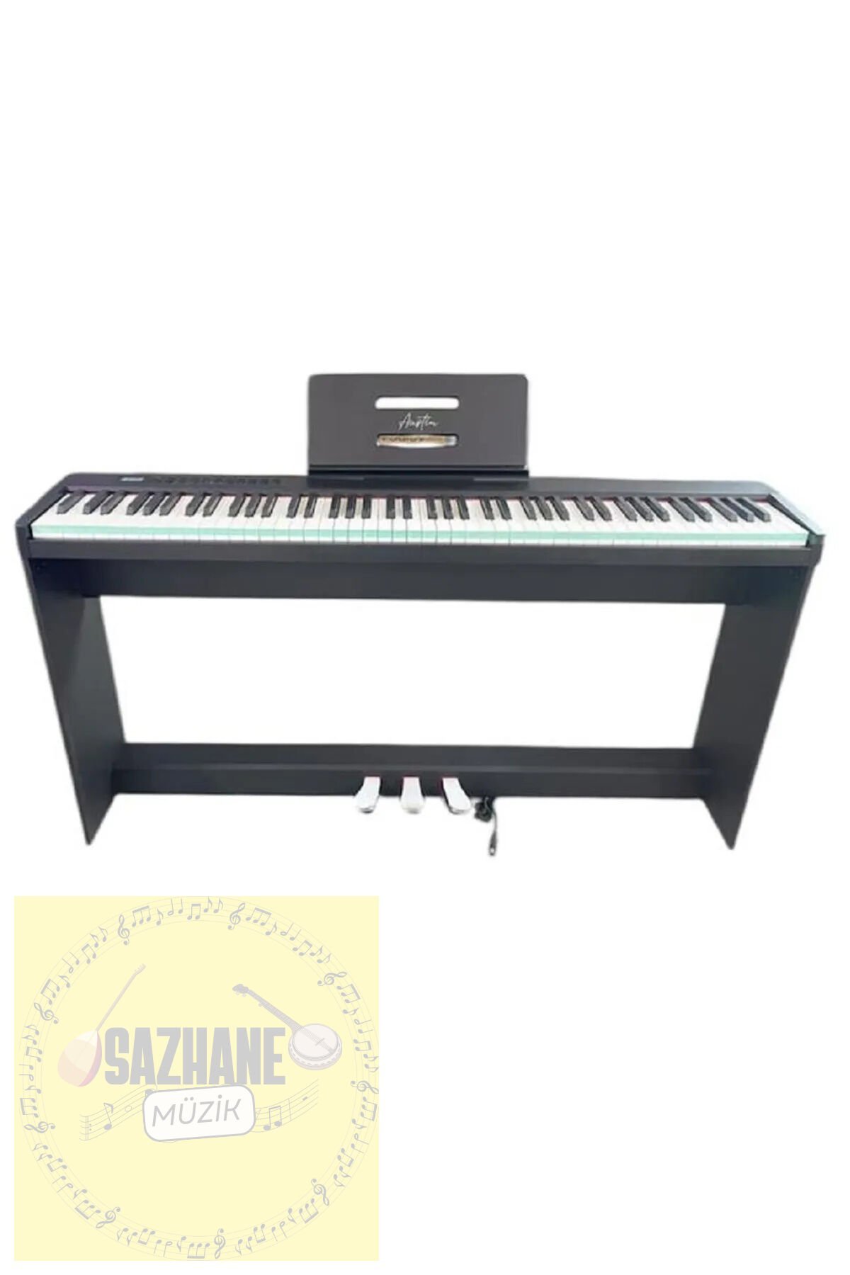 Adp88 Digital Piyano Hassasiyetli 88 Tuş 3 Pedal