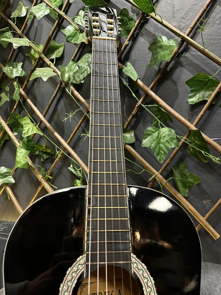 OUTLET 4/4 Flatolu Siyah Klasik Gitar Orta Seviye (Kılıf-Pena Dahil)