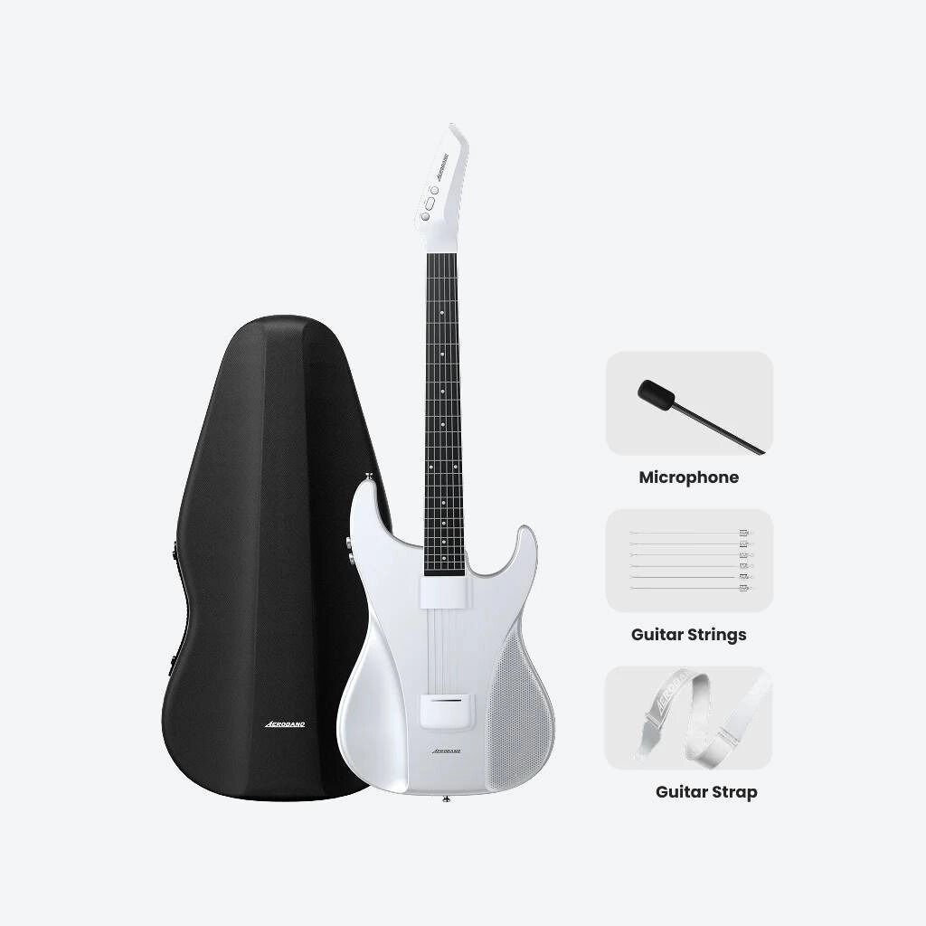 Aeroband Dijital Gitar Full Set Beyaz