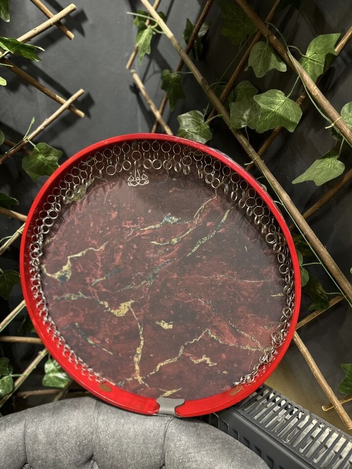 Kumlu Derili Profesyonel Erbane 55cm Kırmızı