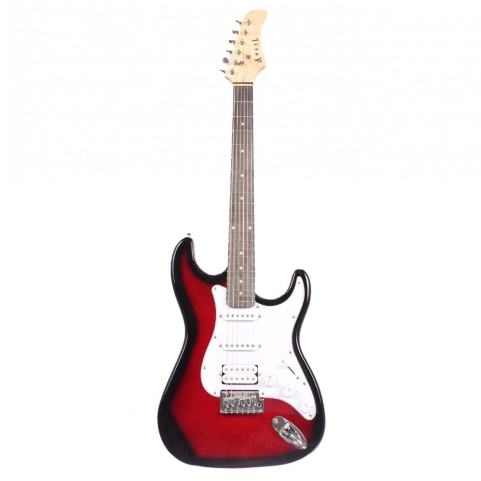 Strat Kasa Hss Manyetik AEG100 Kırmızı Elektro Gitar(Kılıf-pena-kablo Dahil)