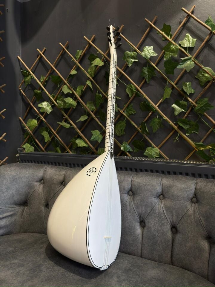 Uzun Sap Beyaz Melek Jack Girişli Bağlama(Kılıf-Yedek Tel-Tezene)