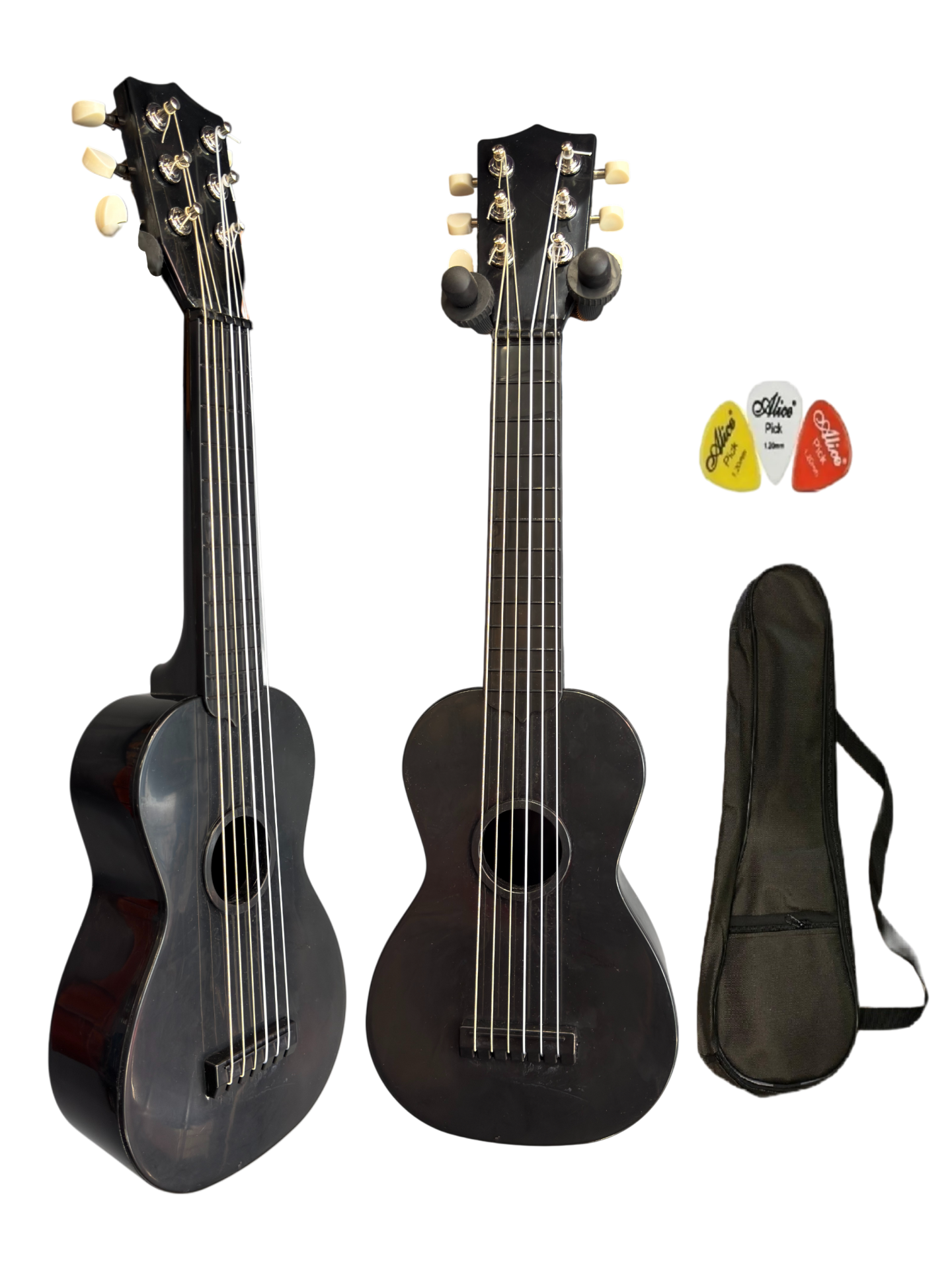 Kompozit Siyah 54cm Çocuk Gitarı 6 Telli 4-10 Yaş