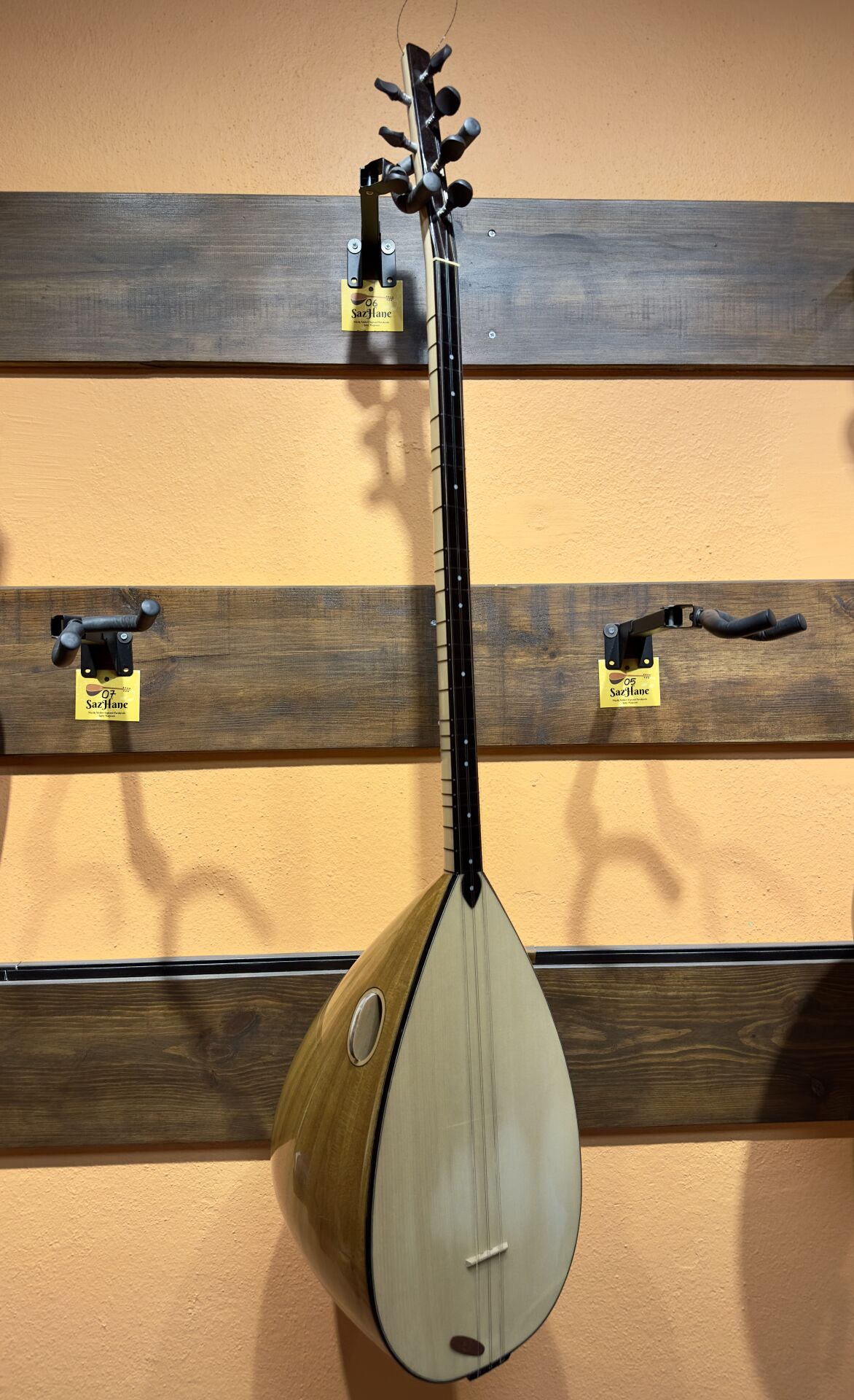 Uzun Sap Tam Profesyonel Dut Tekne Bağlama(Soft Case Dahil)