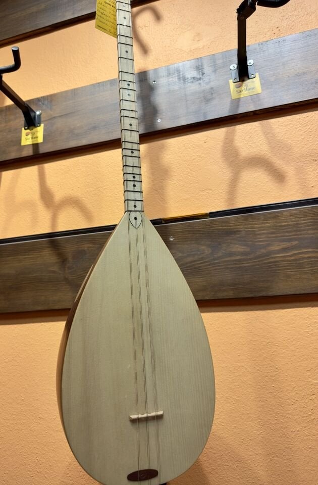 Uzun Sap Profesyonel Maun Tekne Bağlama ( Soft Case Dahil)