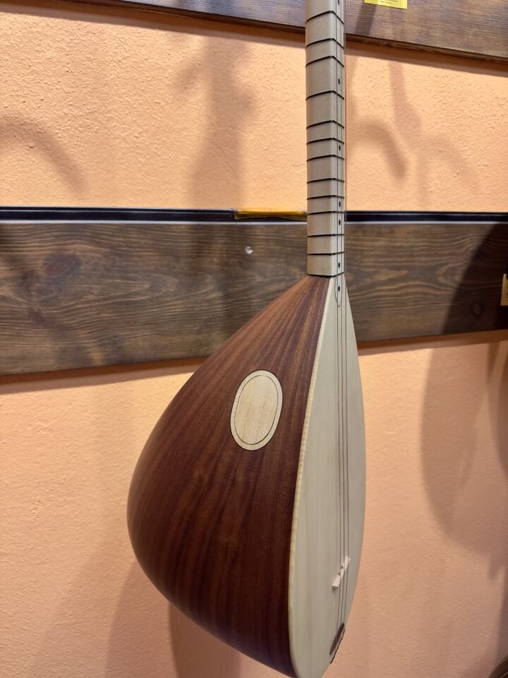 Uzun Sap Profesyonel Maun Tekne Bağlama ( Soft Case Dahil)