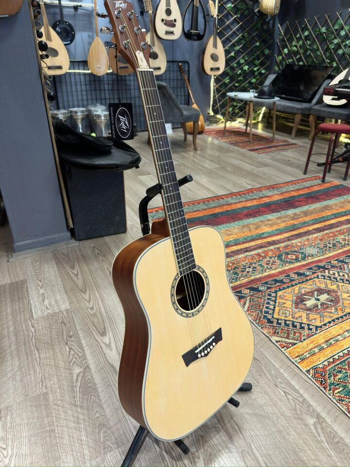 Peavey DW1 Jumbo Akustik Gitar ( Kılıf+Pena Dahil)