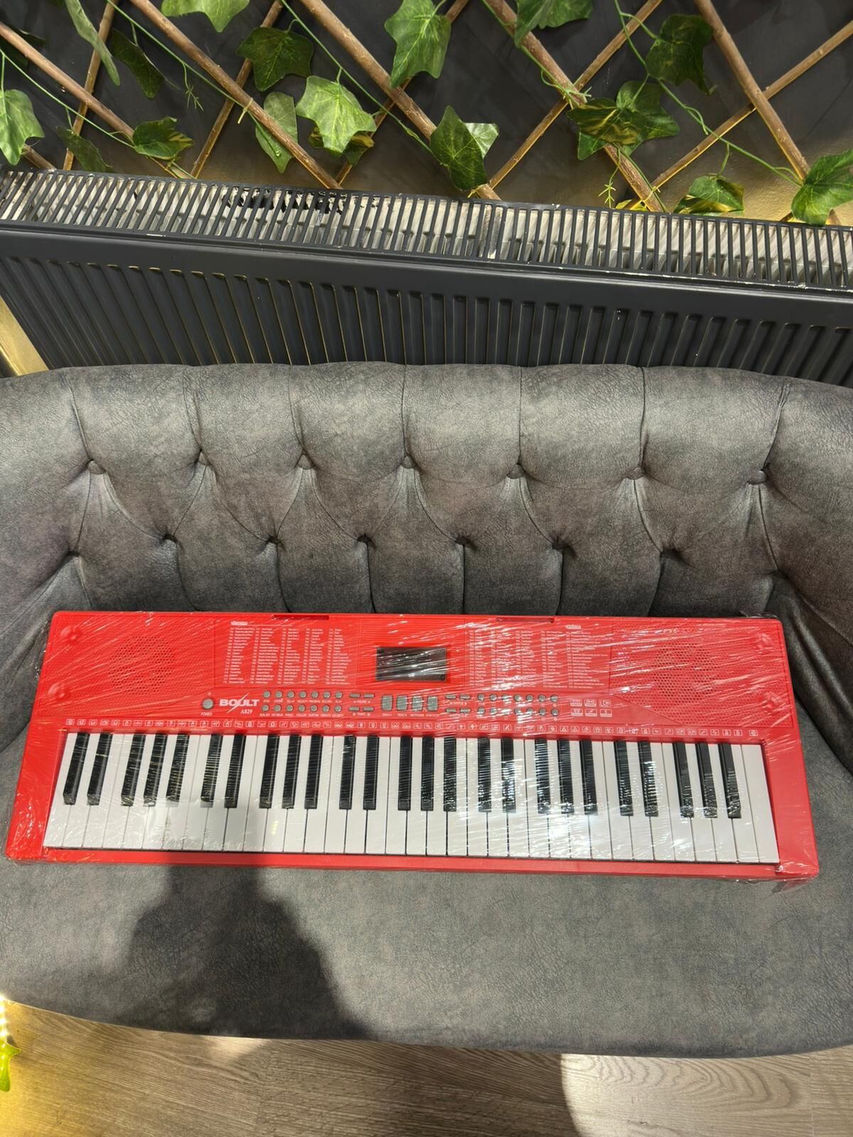 A829 Tuş Hassasiyetli 5 Oktav 61 Tuş Org - Kırmızı