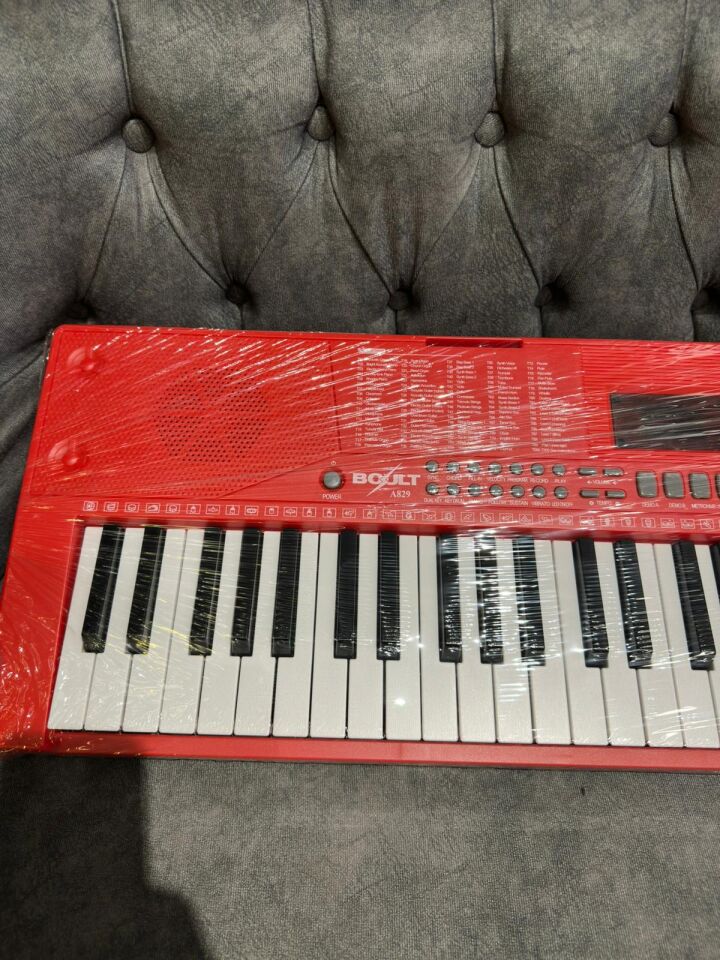 A829 Tuş Hassasiyetli 5 Oktav 61 Tuş Org - Kırmızı