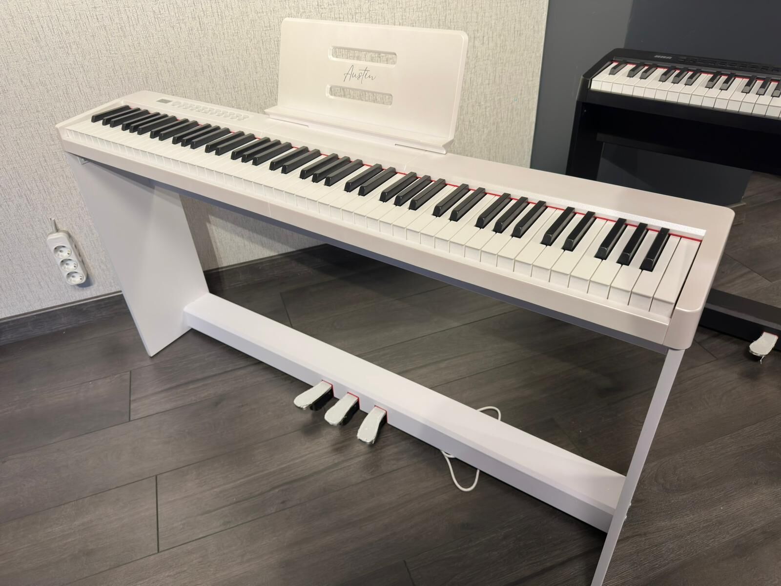 Adp88 Digital Piyano Hassasiyetli 88 Tuş 3 Pedal-wh