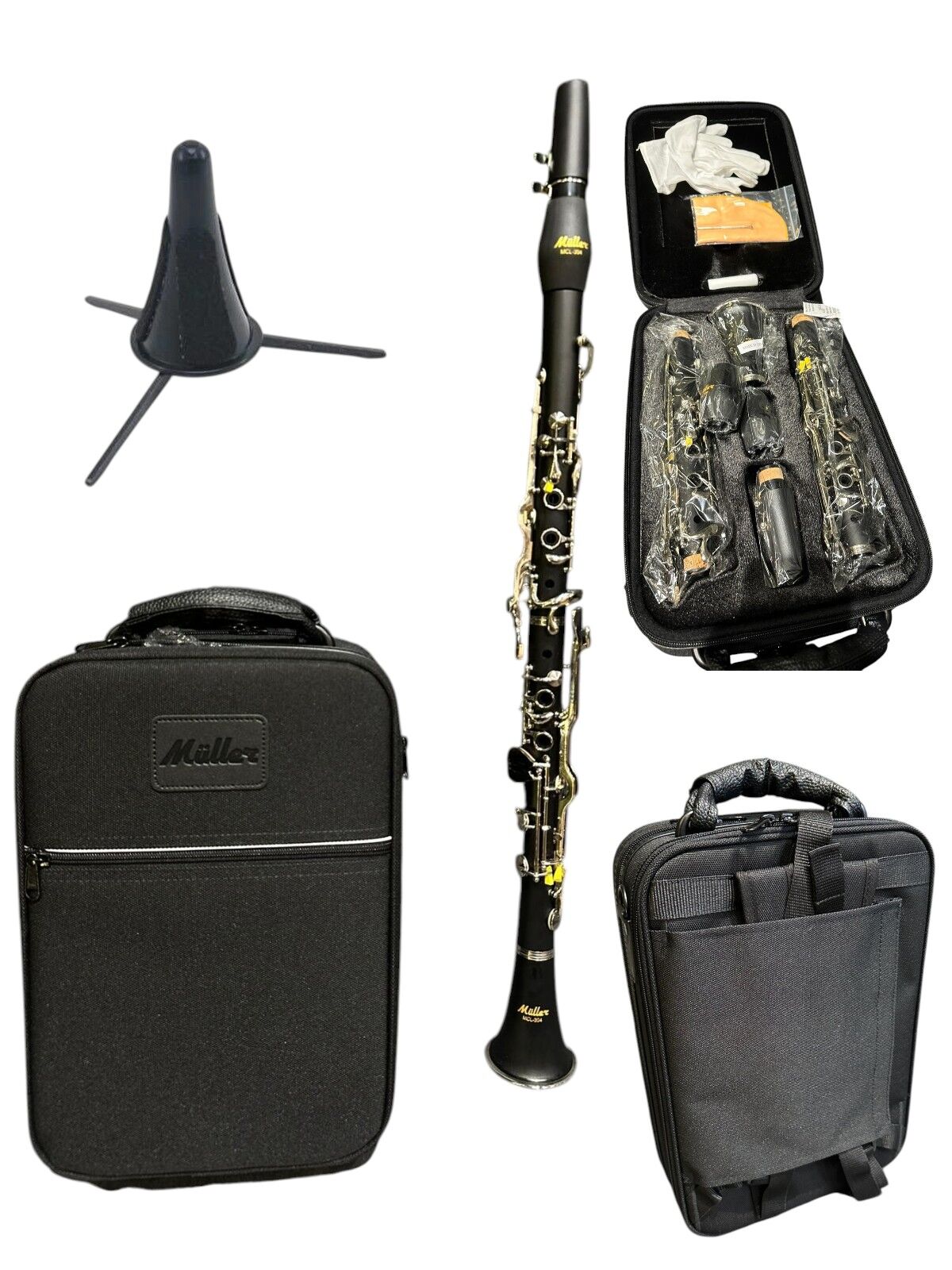 Mcl-304 Sol Klarnet Lüx Çanta 4 Yüzük(Stand Dahil)