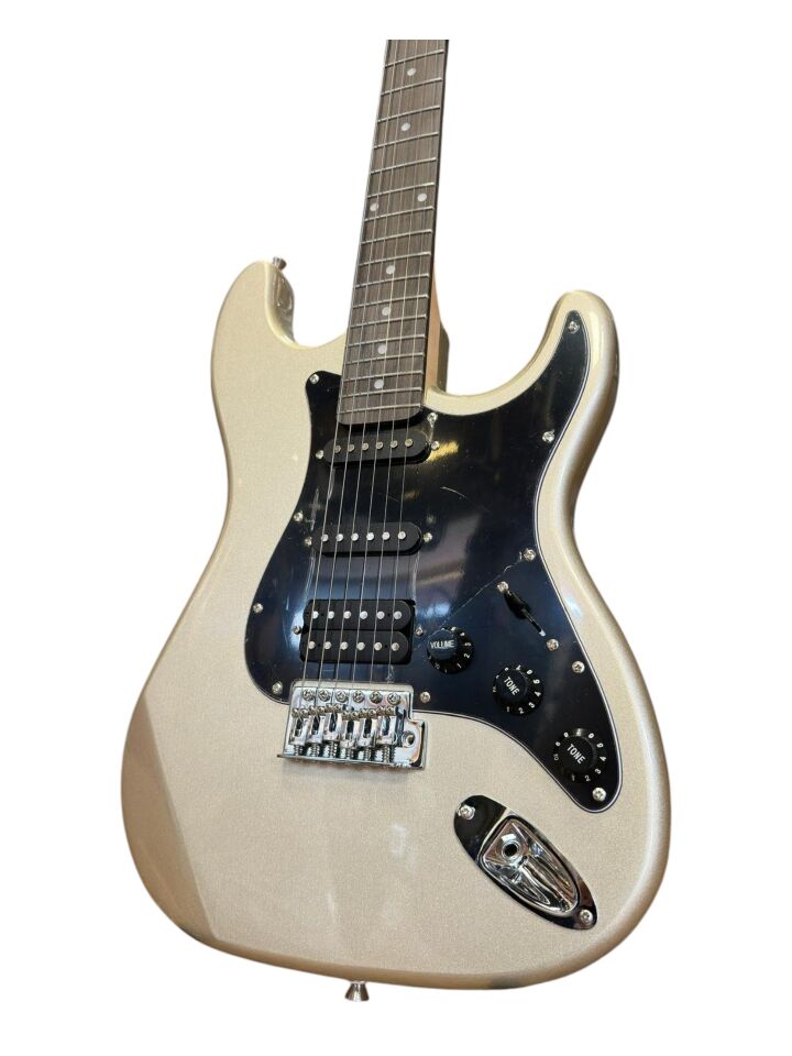 Strat Kasa Hss Manyetik Gri Elektro Gitar(Kılıf-pena-kablo Dahil)