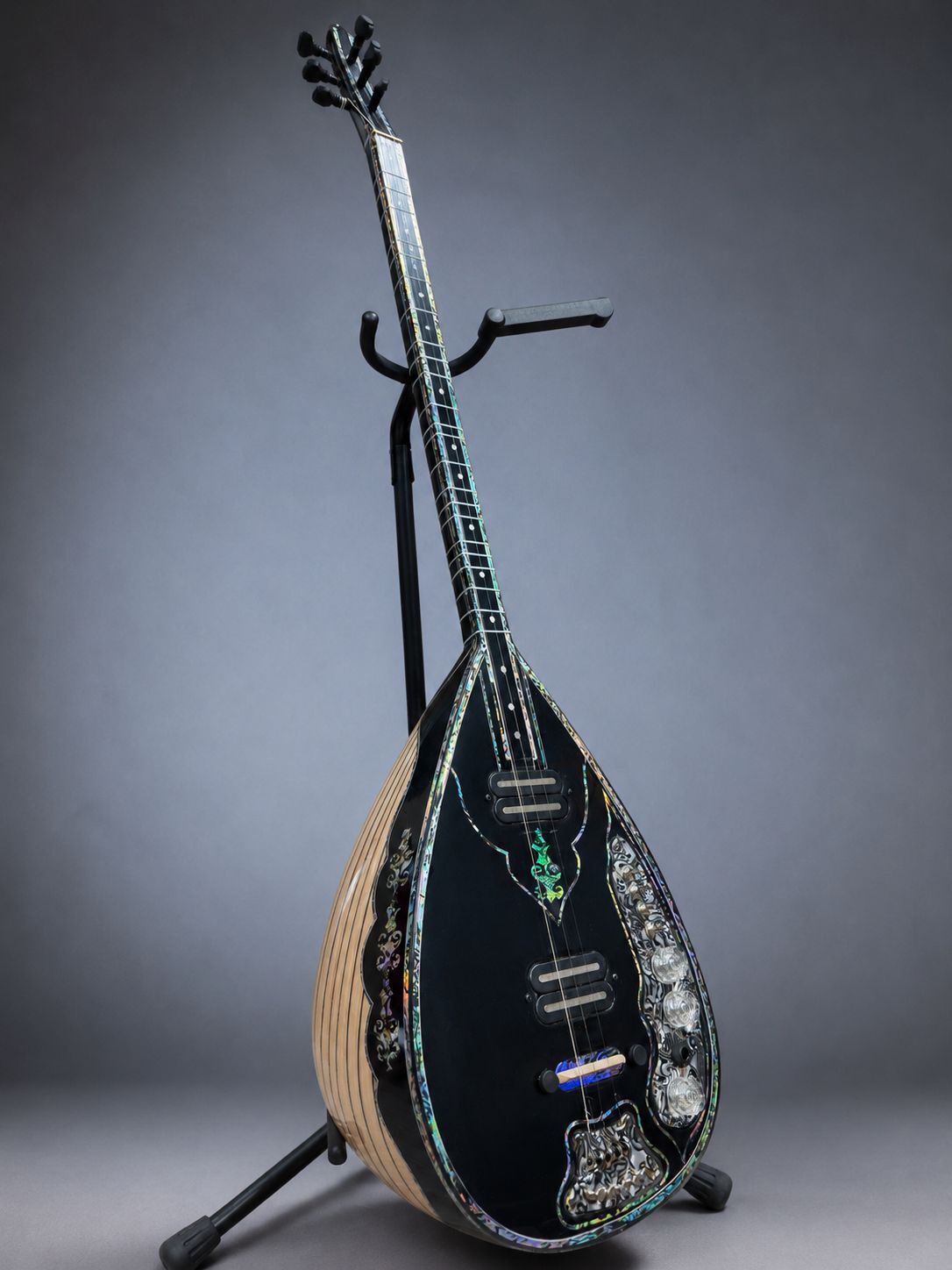 Krem-Siyah Profesyonel Elektro Bağlama
