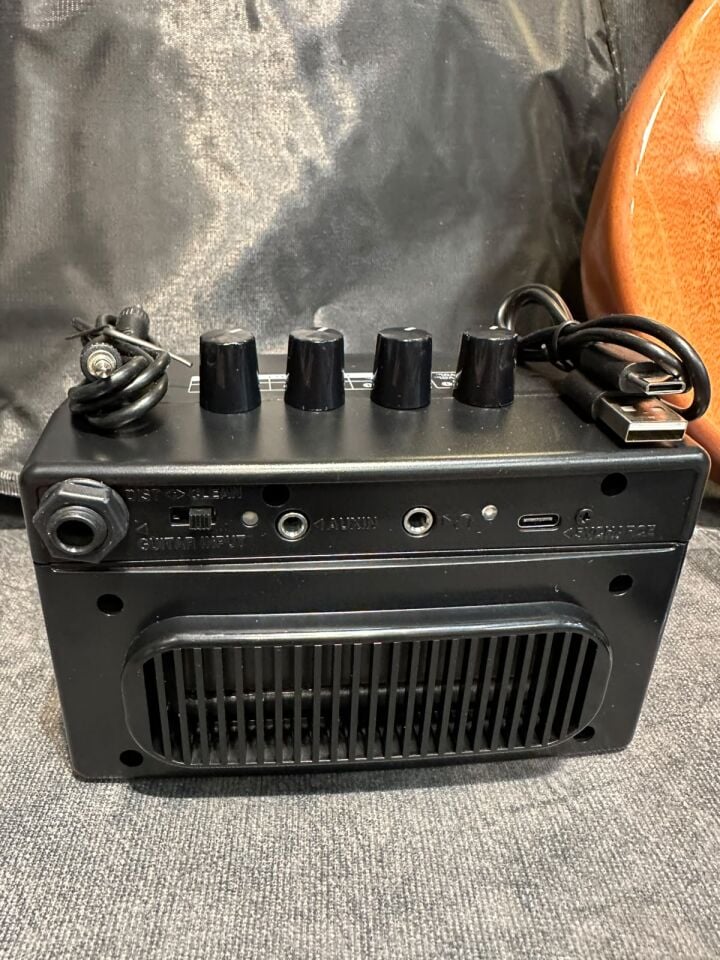 Lespaul Elektro Gitar Seti Mini Amfili Kılıflı Askılı Kablolu Pena ve Aksesuarlı Natural