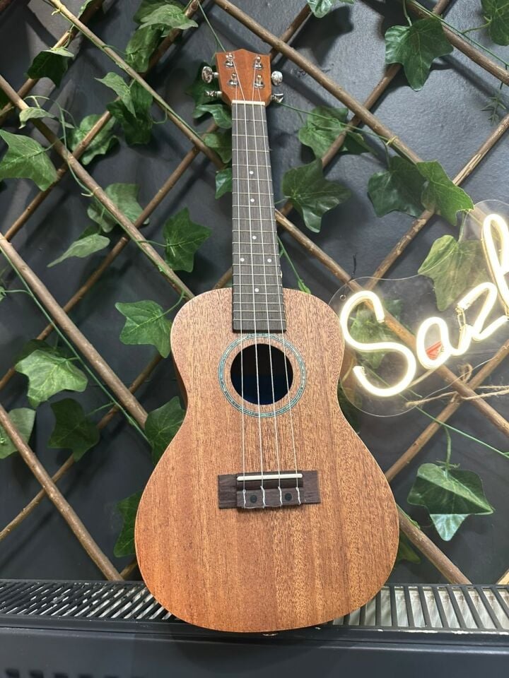 Concert Ukulele 23 İnç Maun Gövde 4 Telli Doğal Ahşap Ukulele